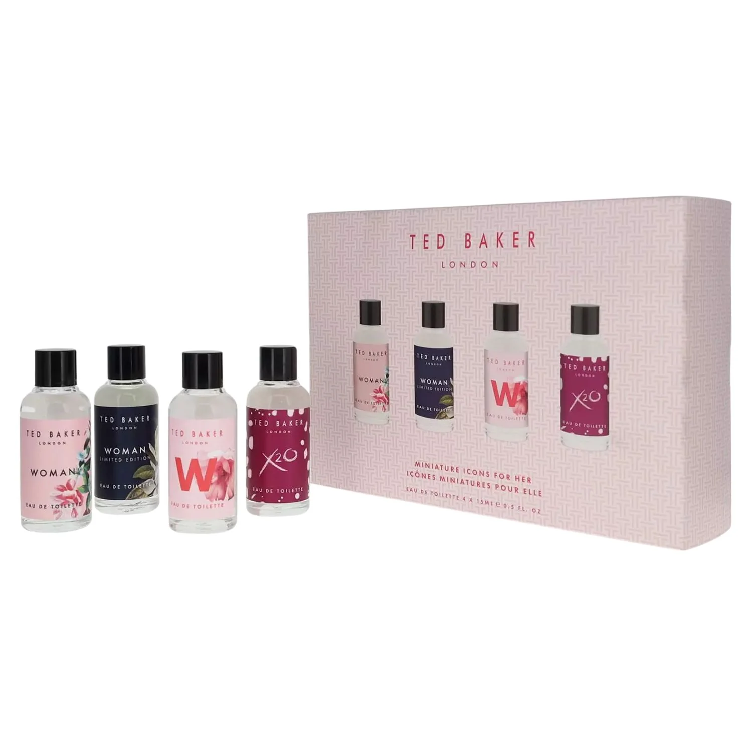 Ted Baker Icons Mini Set For Her – 4 x 15ml Eau de Toilette Gift Set