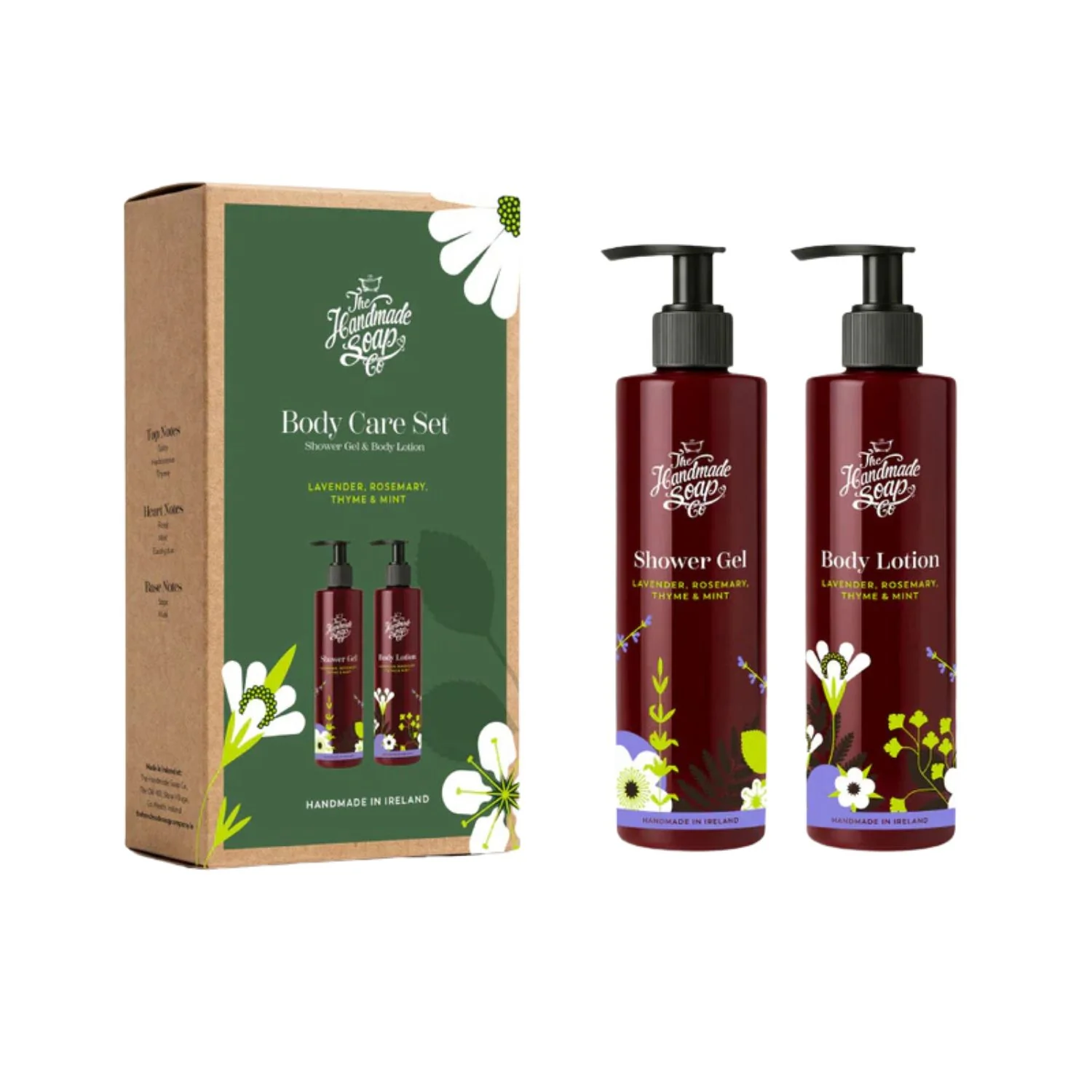The Handmade Soap Company Body Care Set – Lavender, Rosemary, Thyme & Mint