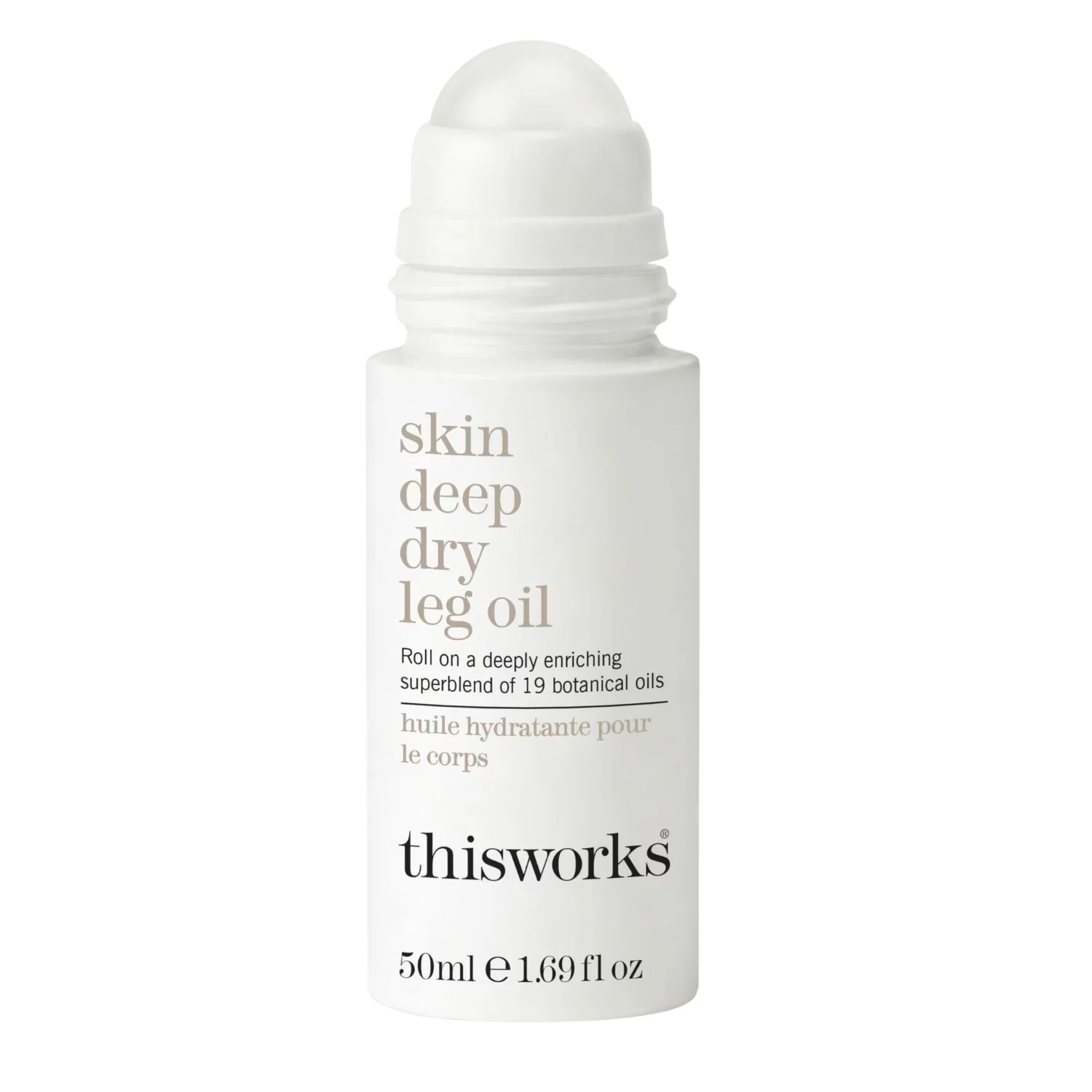This Works Skin Deep Dry Leg Oil Roller 50ml