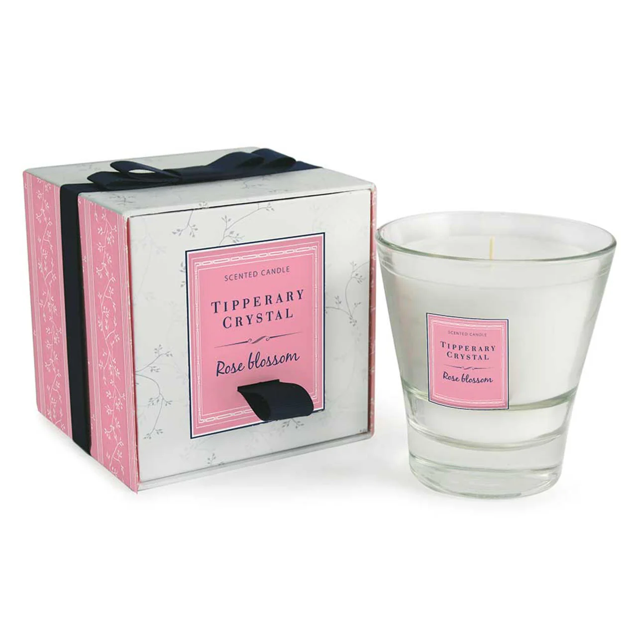 Tipperary Crystal Rose Blossom Filled Tumbler Glass
