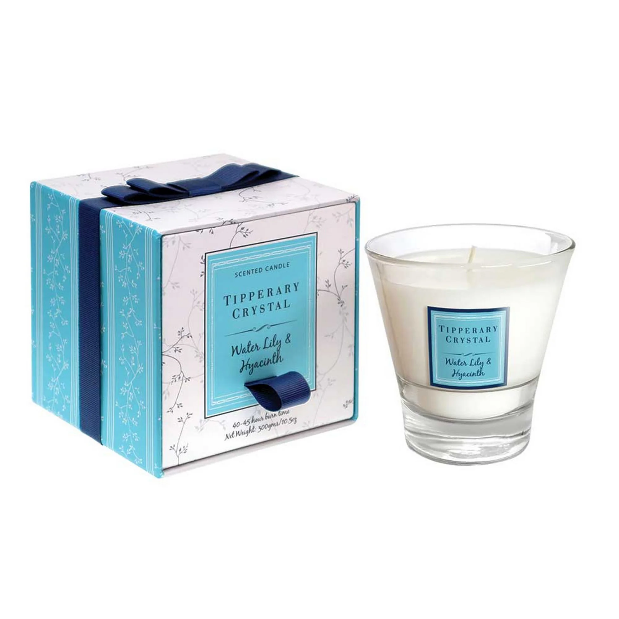 Tipperary Crystal Water Lily & Hyacinth Filled Tumbler Glass