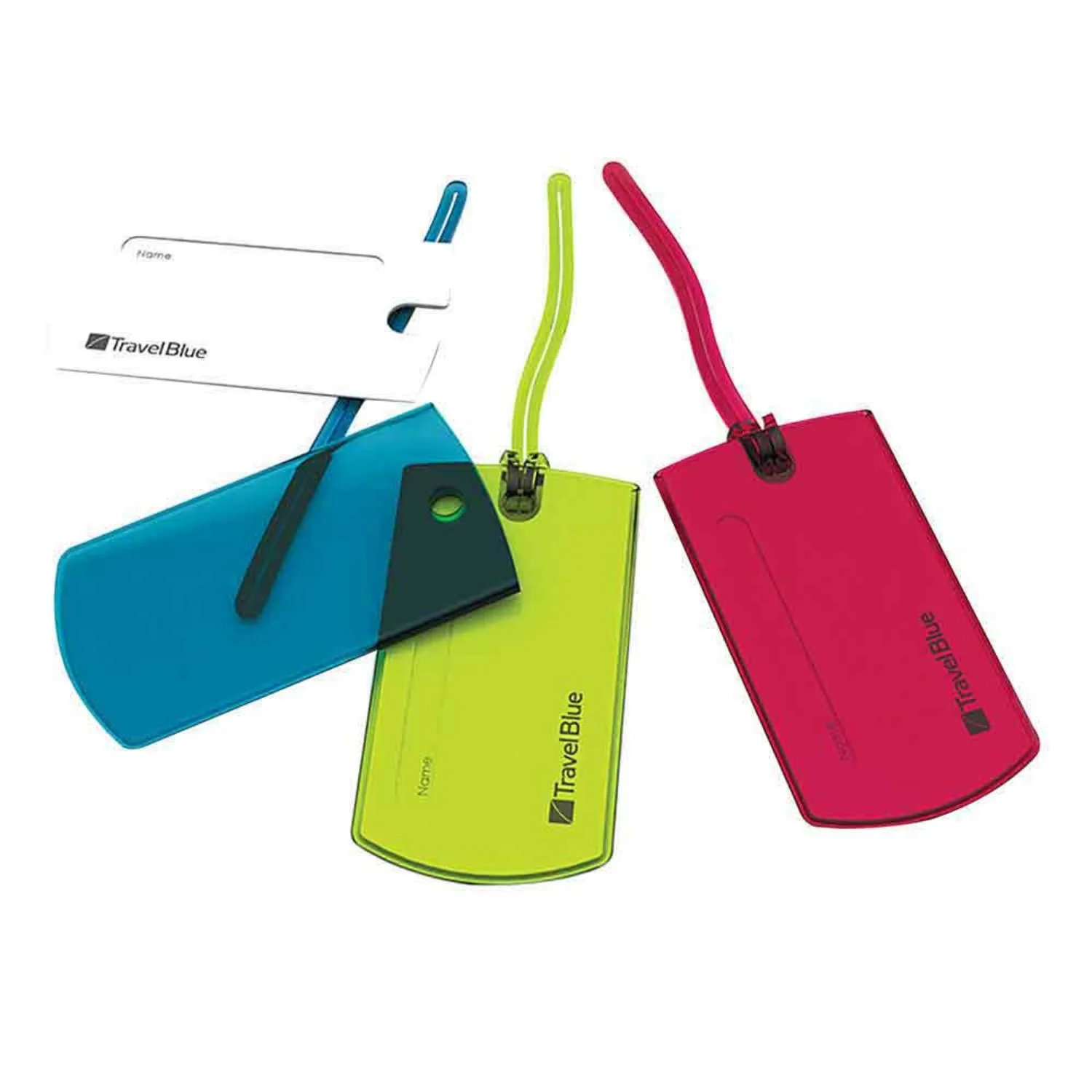 Travel Blue Jelly ID Tags 016