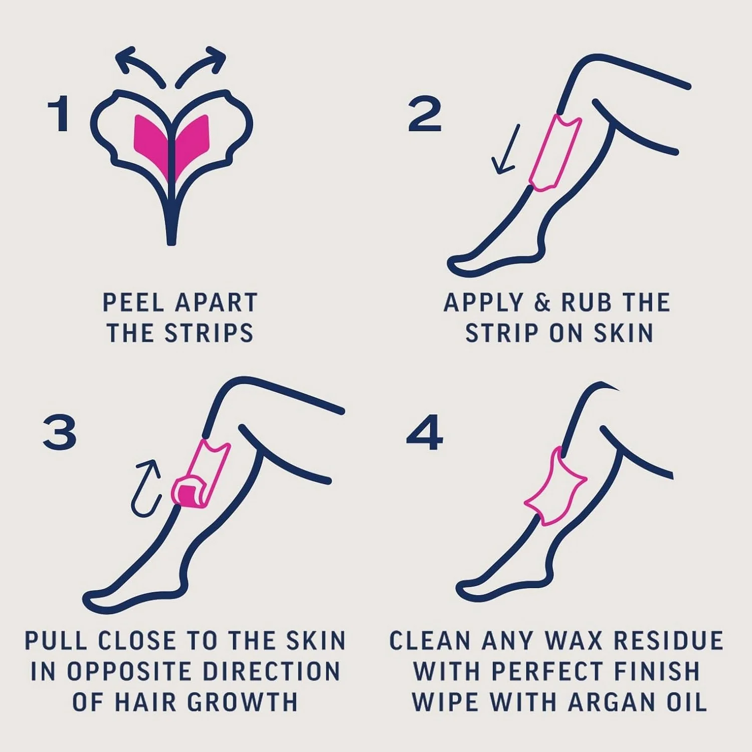 Veet Expert Wax Strips Sensitive Legs 20S - Image 2