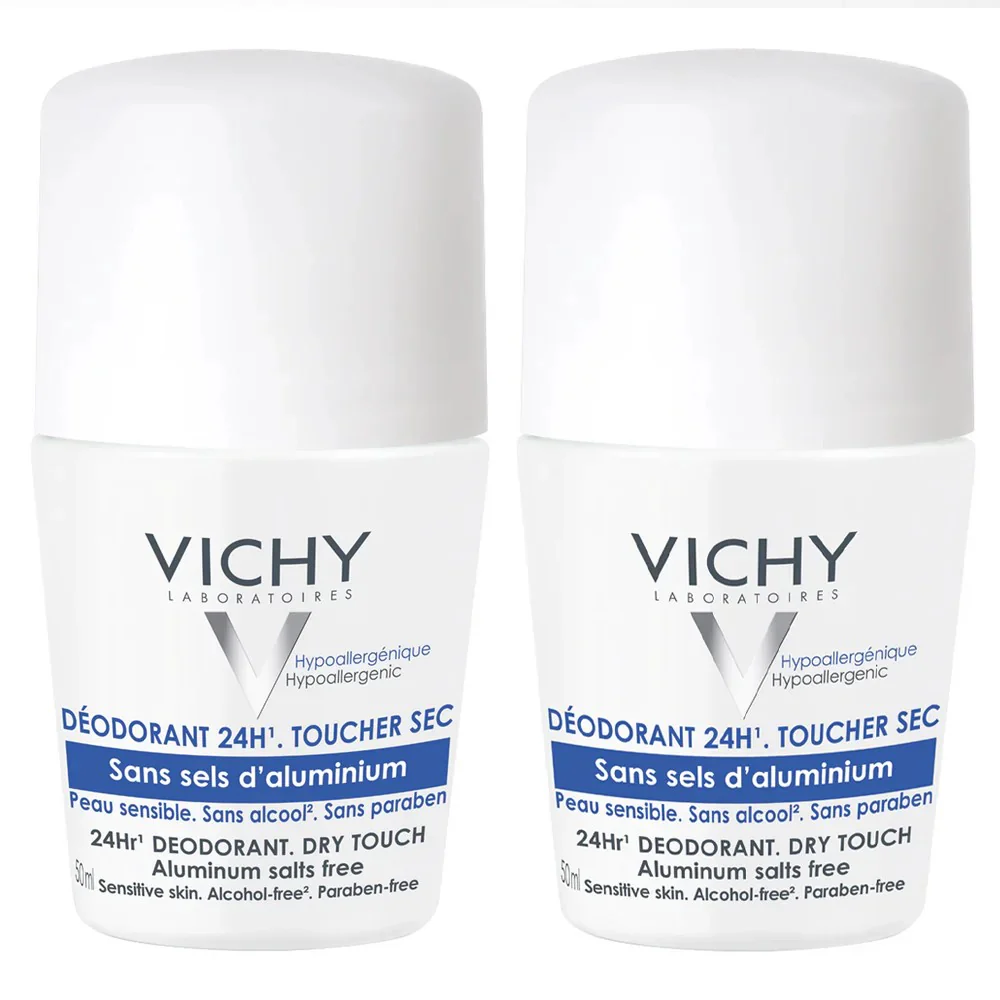 Vichy 24 Hour Roll On Deodorant Aluminum Free 50 ML - Twin Pack - Image 2