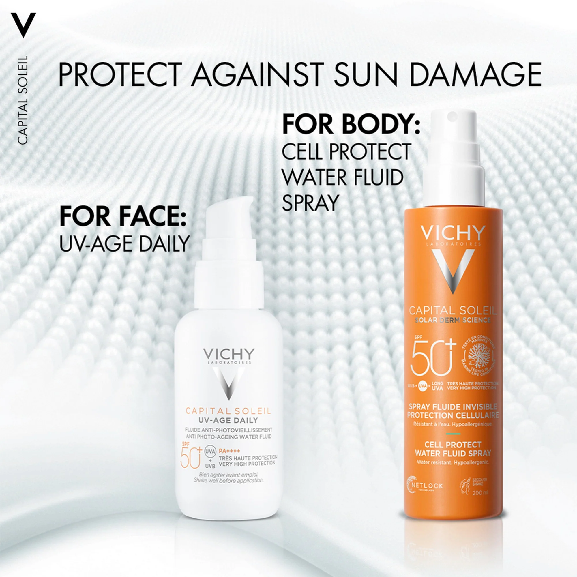 Vichy Capital Soleil Cell Protect Sun Protection Spray SPF50+ 200ml - Image 4