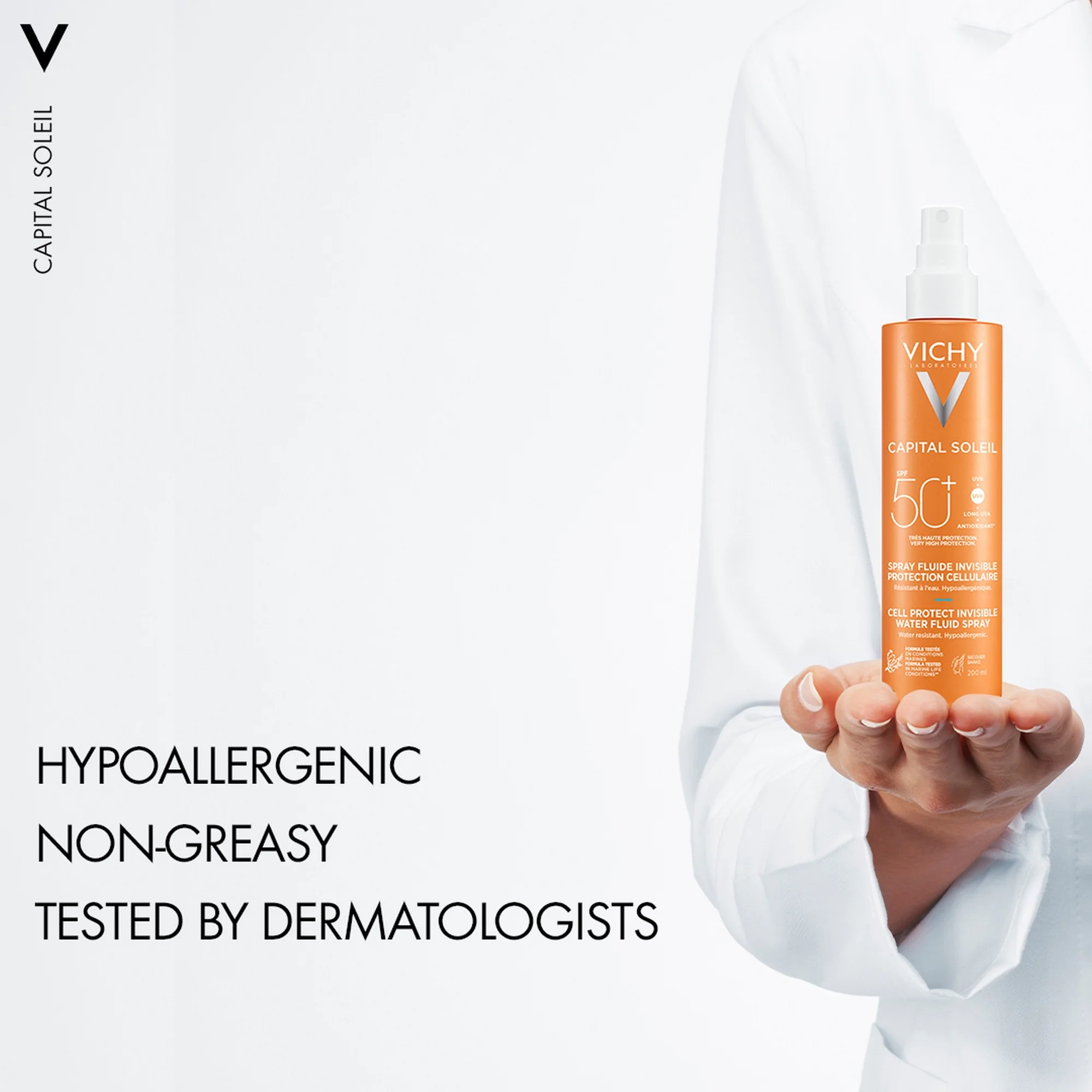 Vichy Capital Soleil Cell Protect Sun Protection Spray SPF50+ 200ml - Image 5