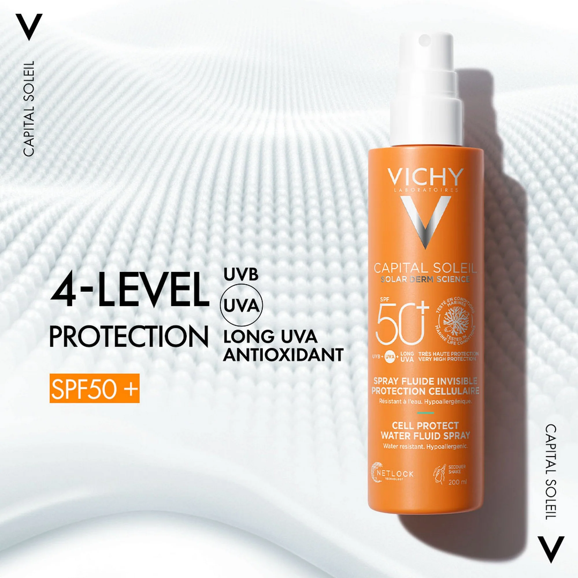 Vichy Capital Soleil Cell Protect Sun Protection Spray SPF50+ 200ml - Image 7