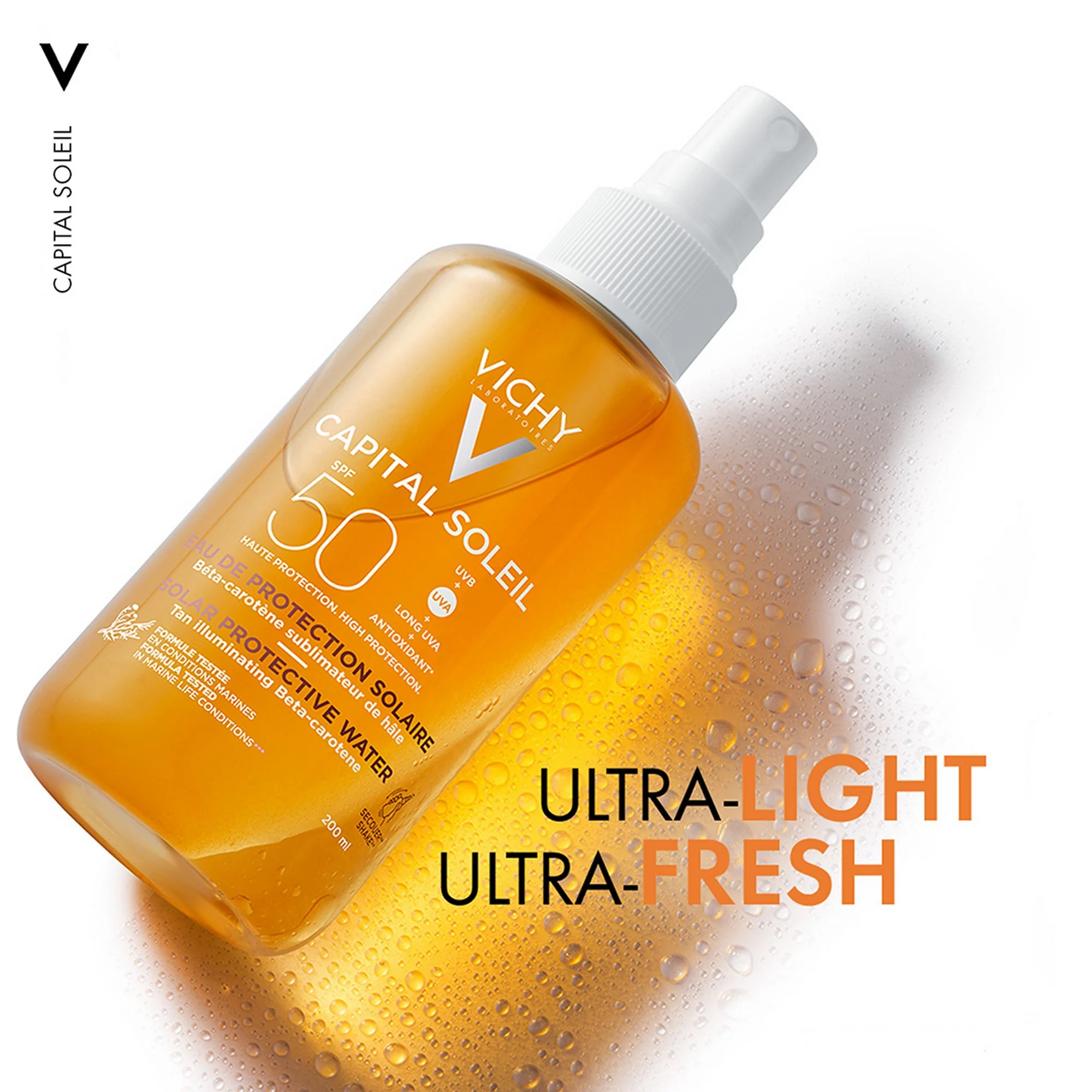 Vichy Capital Soleil Tan Enhance Solar Protective Water SPF 50 200ml - Image 4