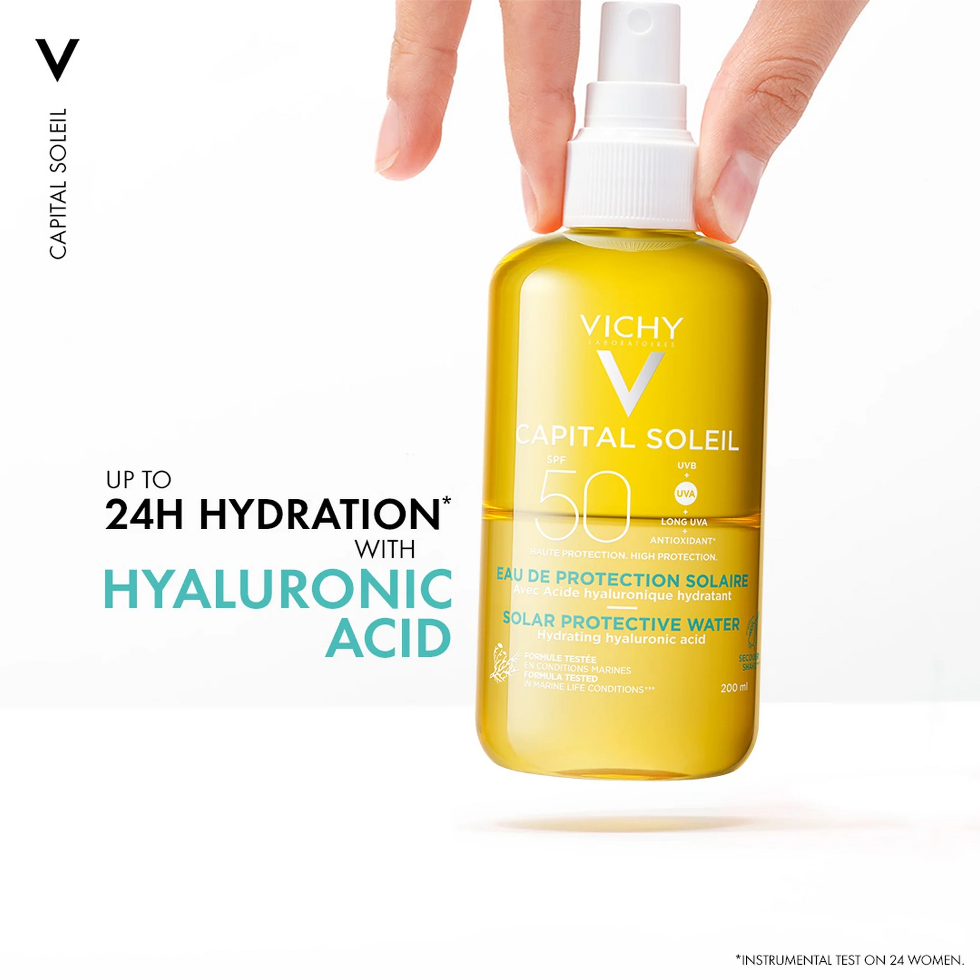 Vichy Capital Soleil Hydrating Solar Protective Water SPF 50 200ml - Image 3
