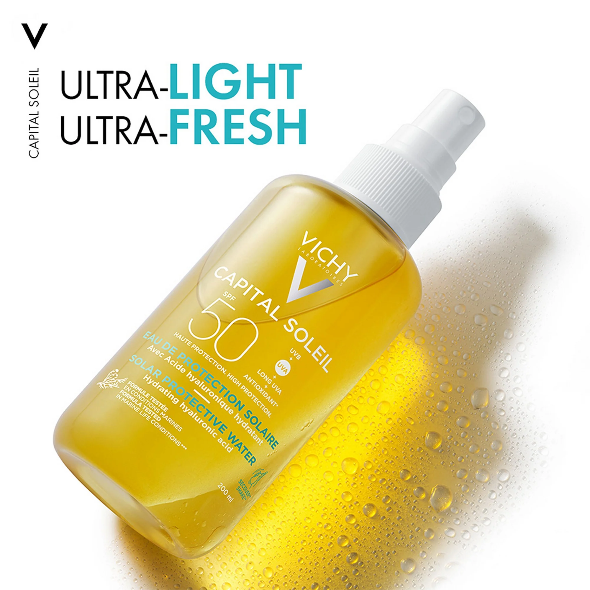 Vichy Capital Soleil Hydrating Solar Protective Water SPF 50 200ml - Image 4