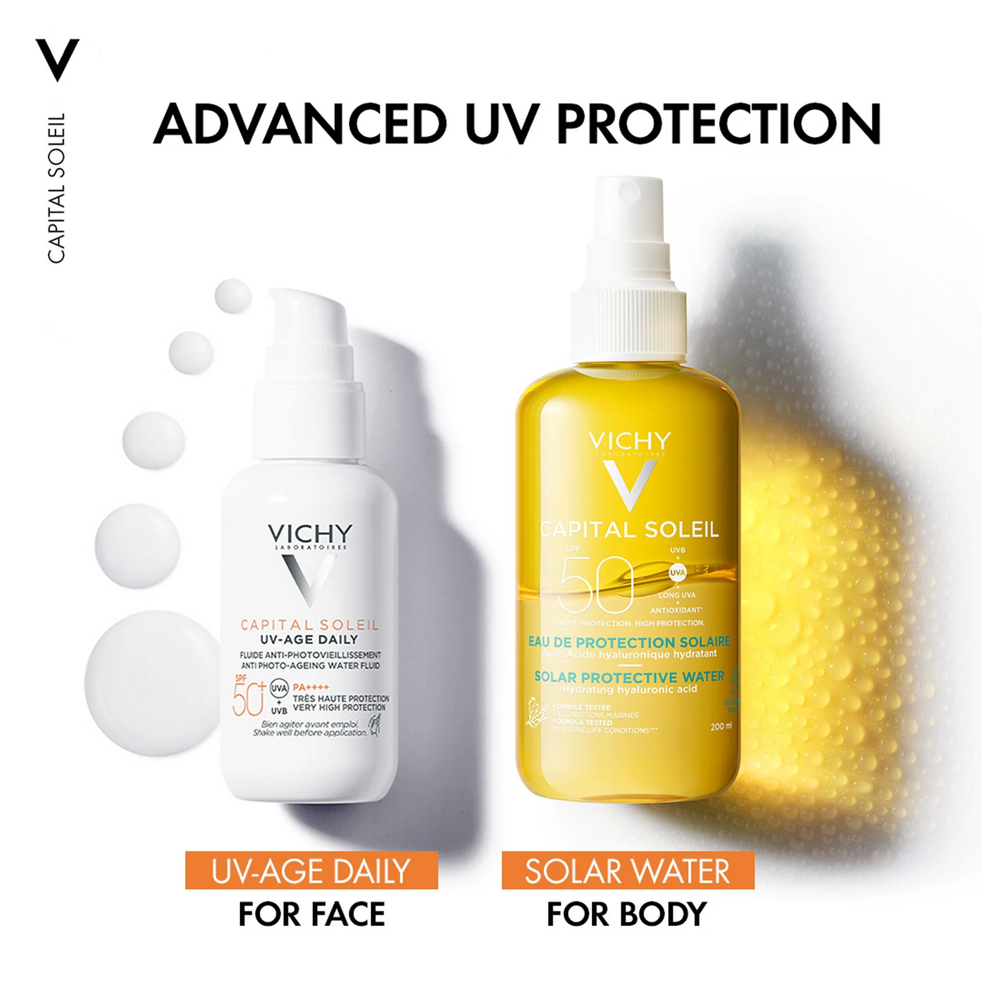 Vichy Capital Soleil Hydrating Solar Protective Water SPF 50 200ml - Image 5