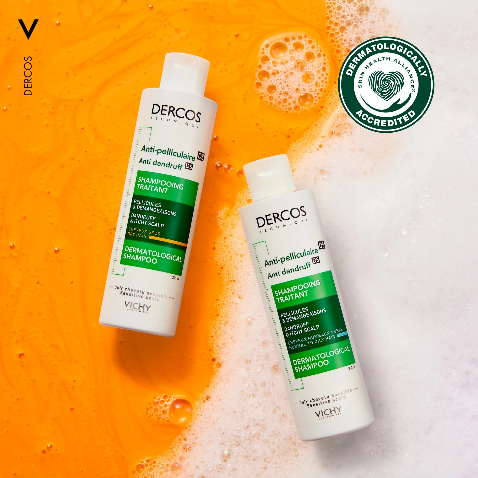 Vichy Dercos Anti-Dandruff Shampoo Dry Hair 200ml - Image 2