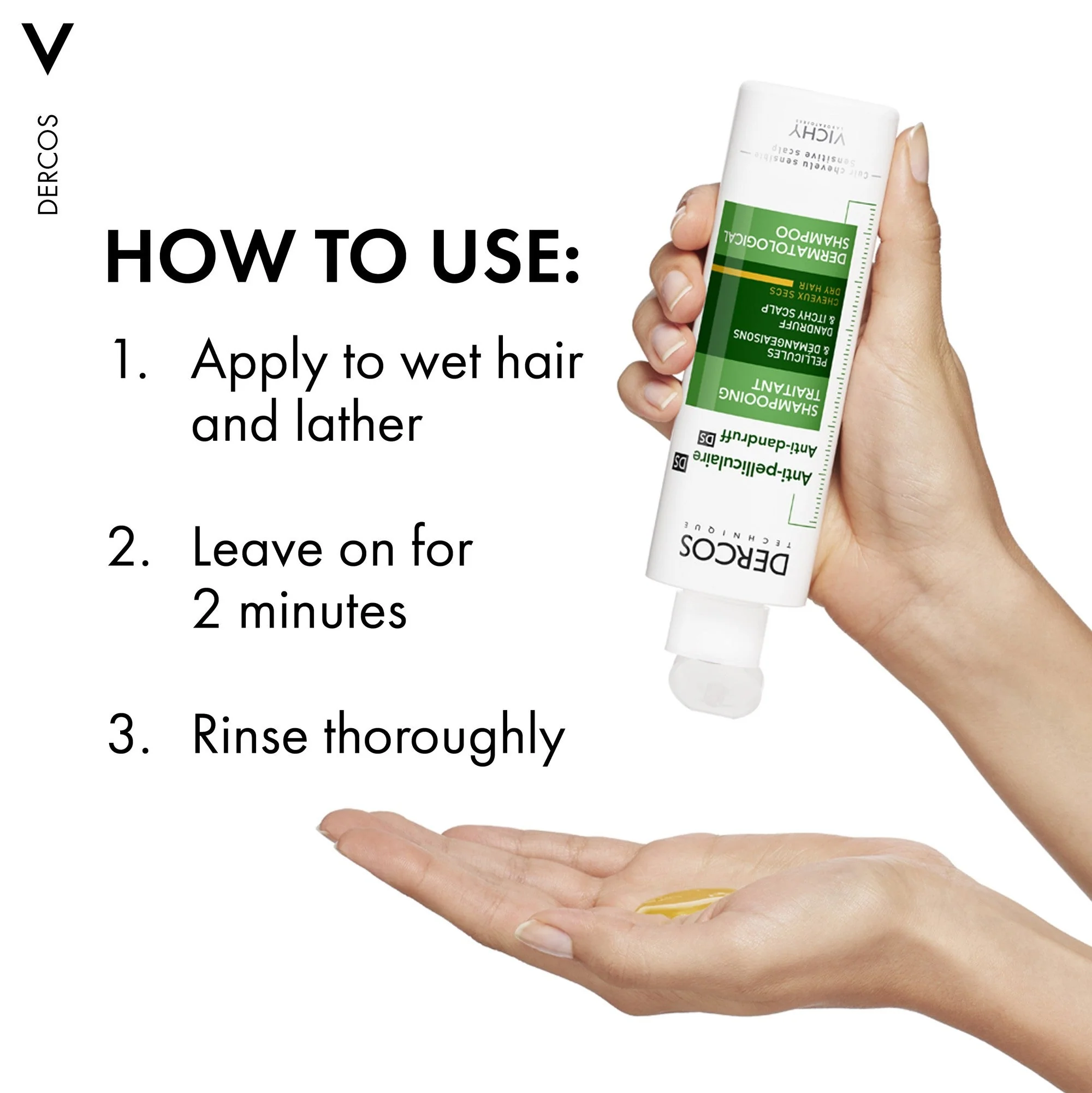 Vichy Dercos Antidandruff Shampoo Dry Hair Duo 200ml - Image 7