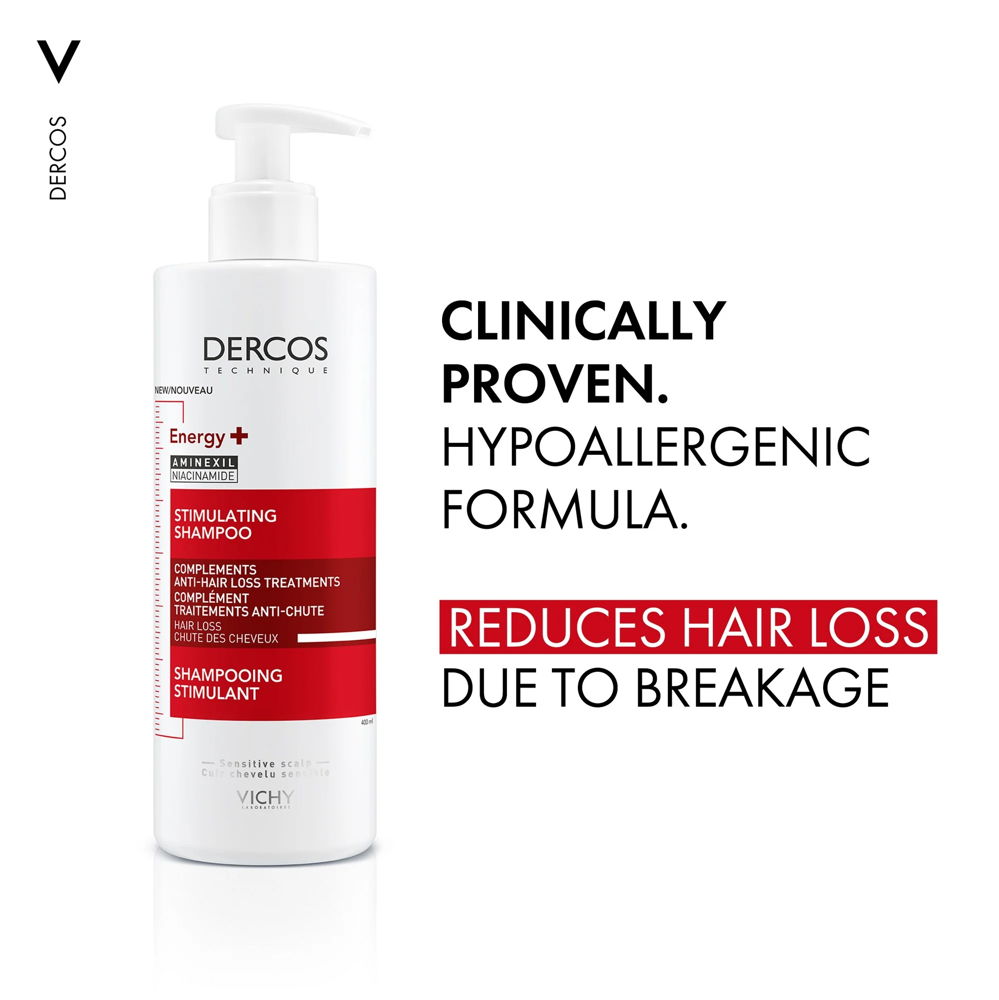 Vichy Dercos Energy Plus Shampoo 400ml - Image 5