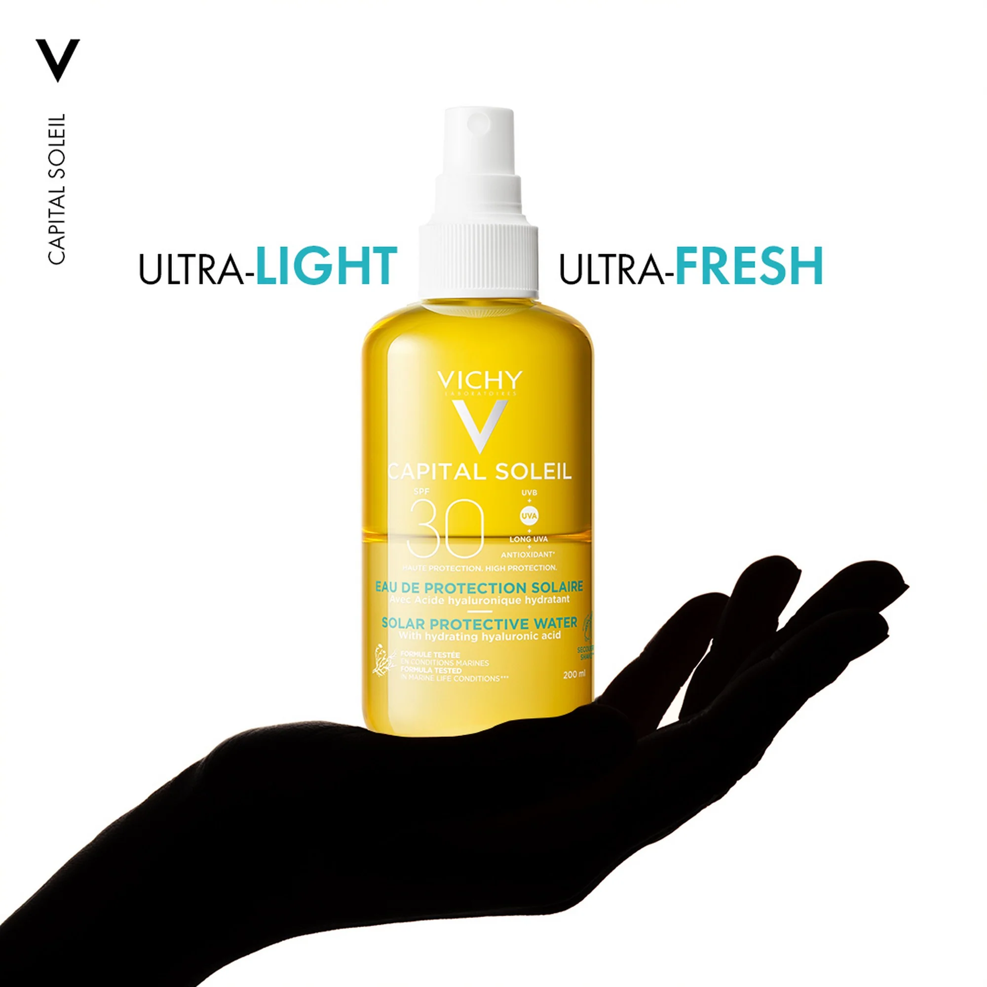Vichy Ideal Soleil Protective Solar Water - Hydrating 200ml - Image 3