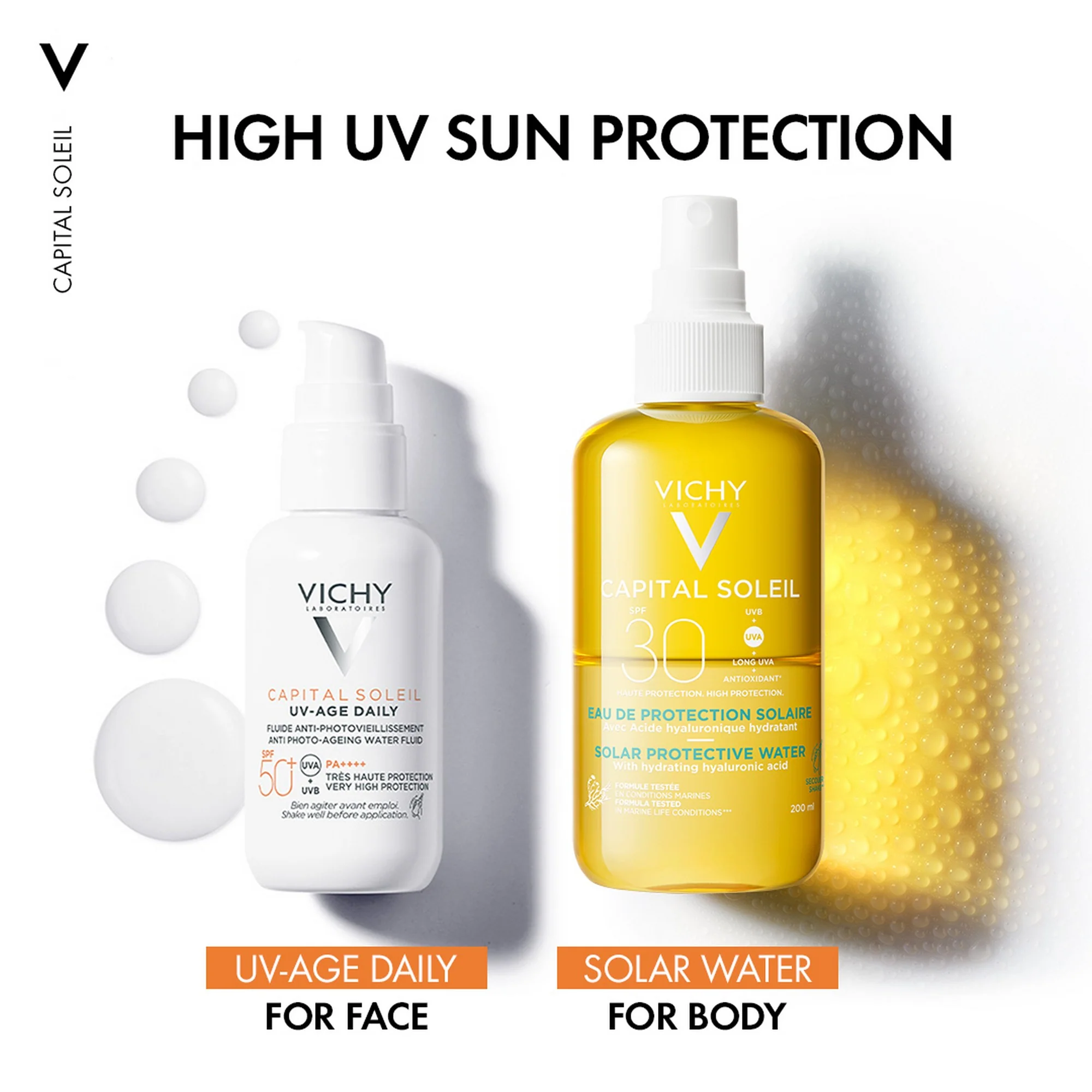 Vichy Ideal Soleil Protective Solar Water - Hydrating 200ml - Image 5