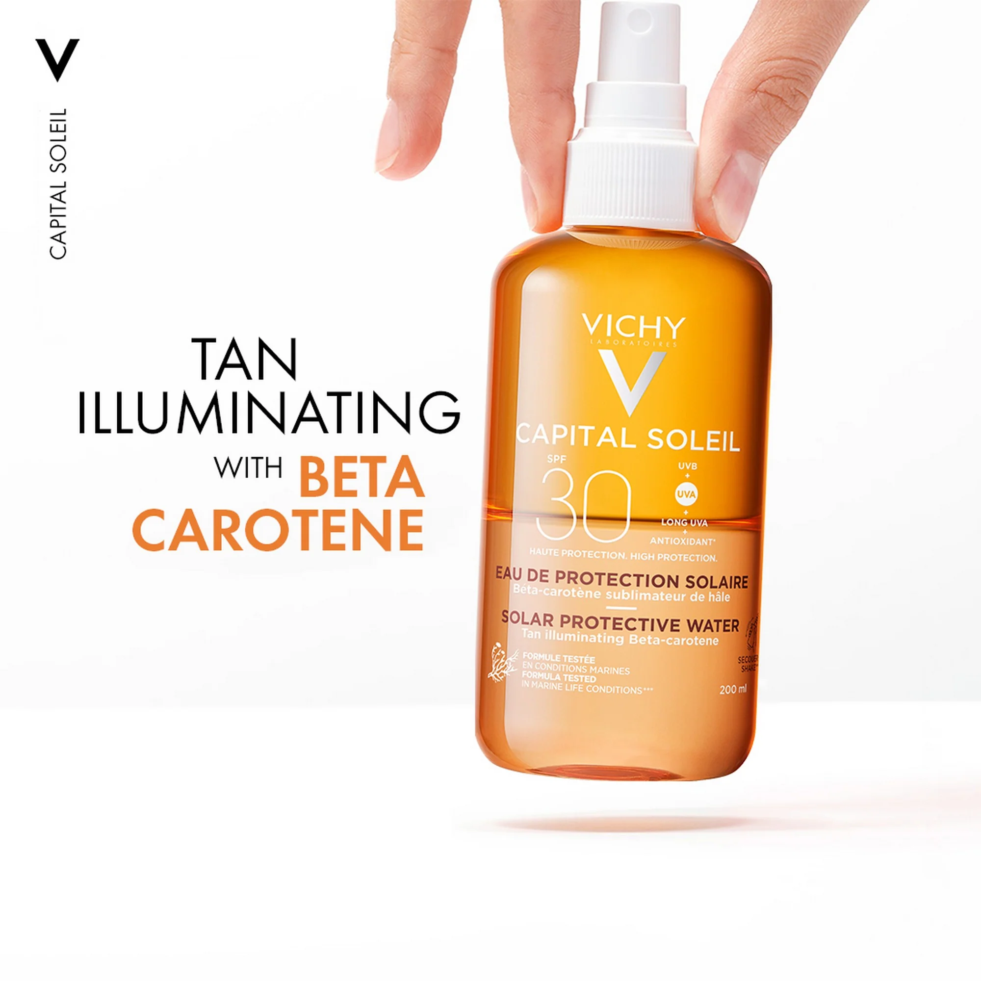 Vichy Ideal Soleil Solar Protecting Water Bronzing Tan SPF30 - 200ml - Image 3