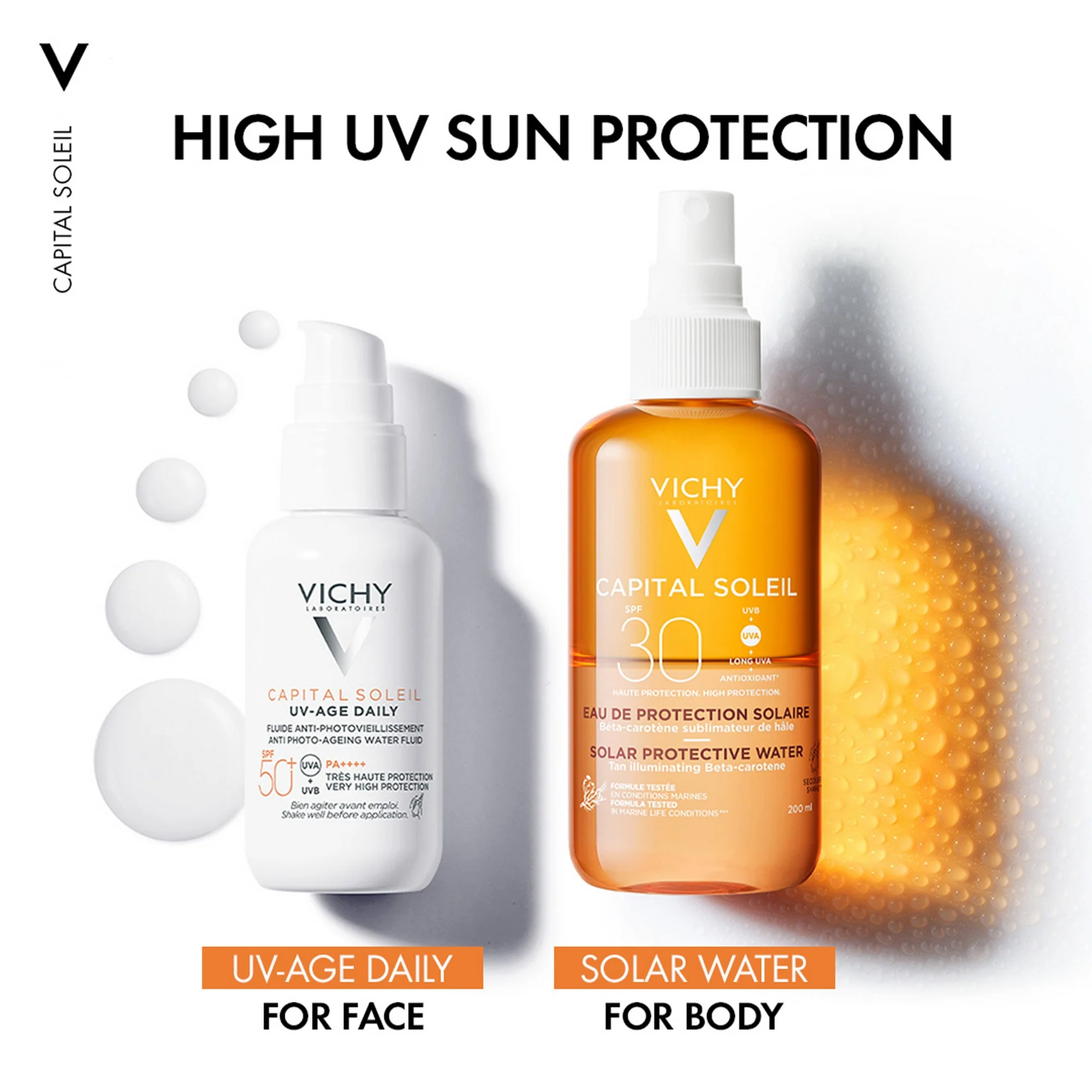 Vichy Ideal Soleil Solar Protecting Water Bronzing Tan SPF30 - 200ml - Image 6