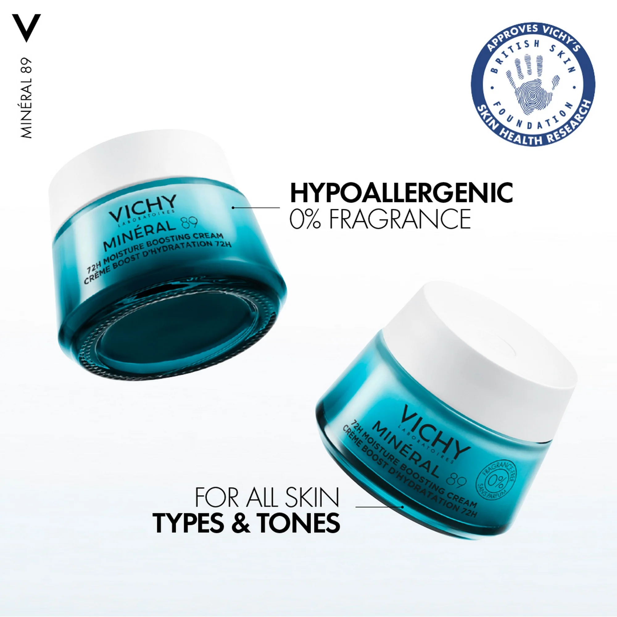 Vichy Mineral 89 72Hour Hyaluronic Acid Moisture Boosting Cream 50ml - Image 4