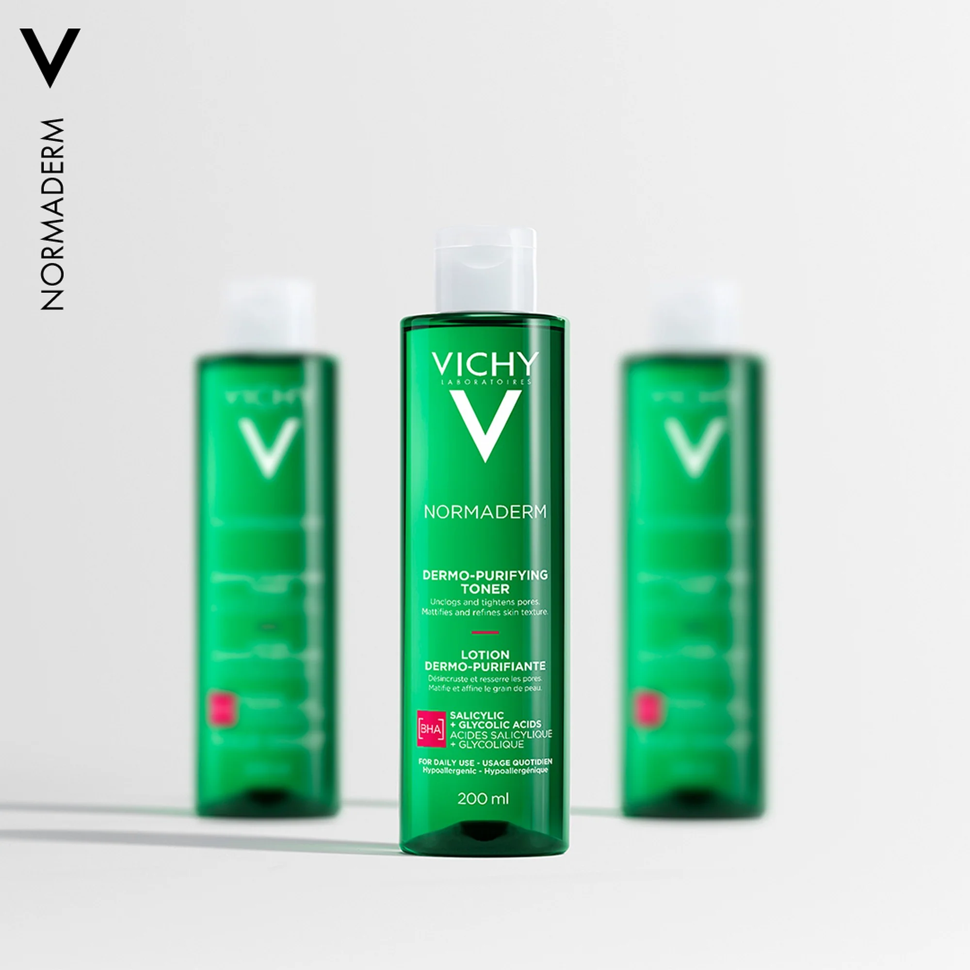 Vichy Normaderm Purifying Astringent Lotion Toner 200ml - Image 5