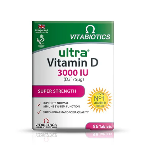 Vitabiotics Ultra Vitamin D 3000IU 96 Tablets