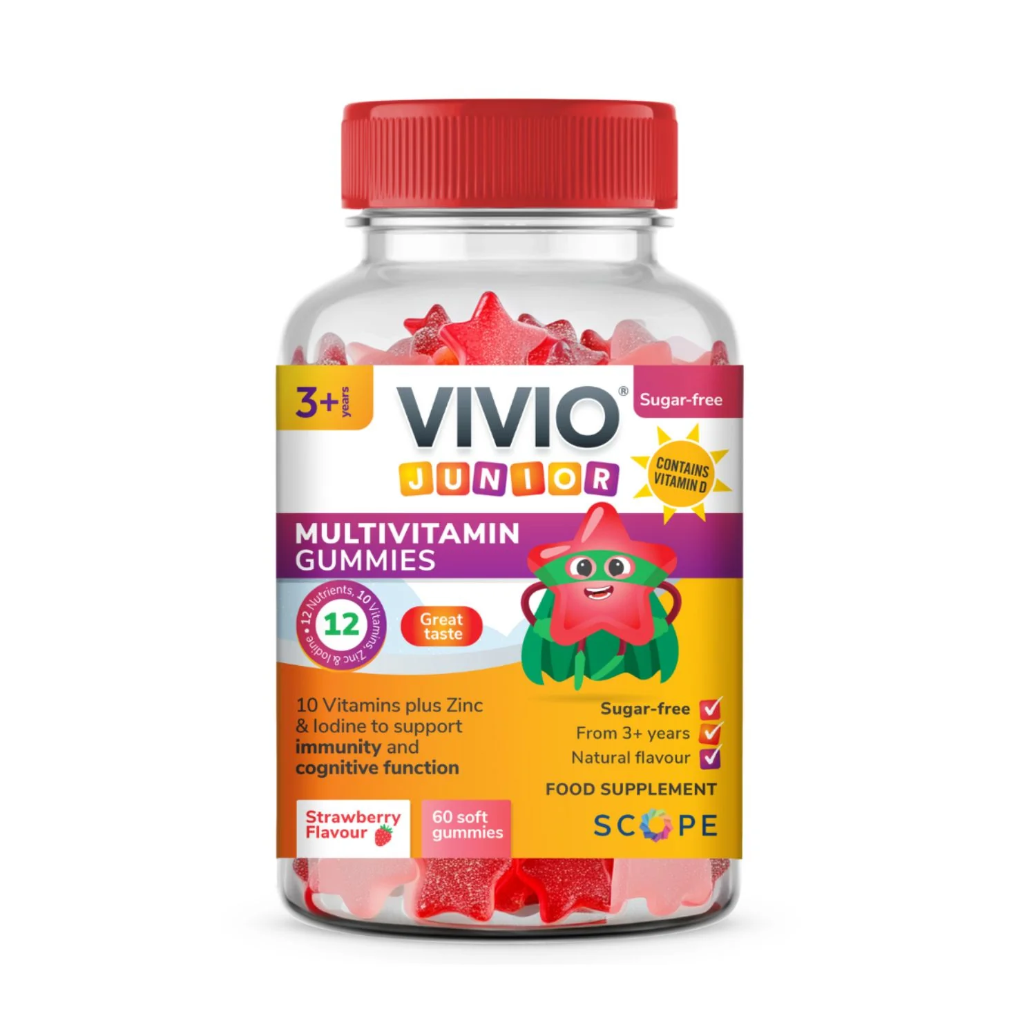 Vivio Junior Multivitamin Gummies 60pcs