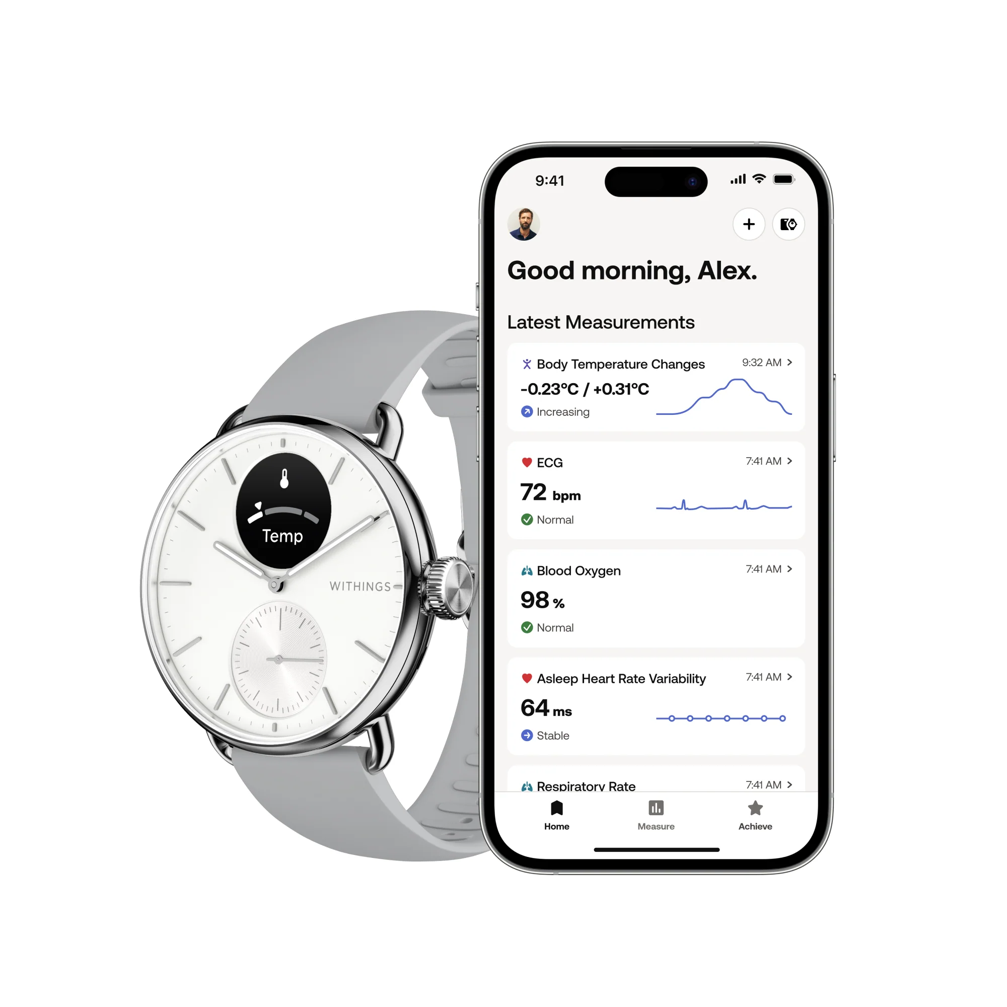 Withings Scanwatch 2 38Mm White - Image 2
