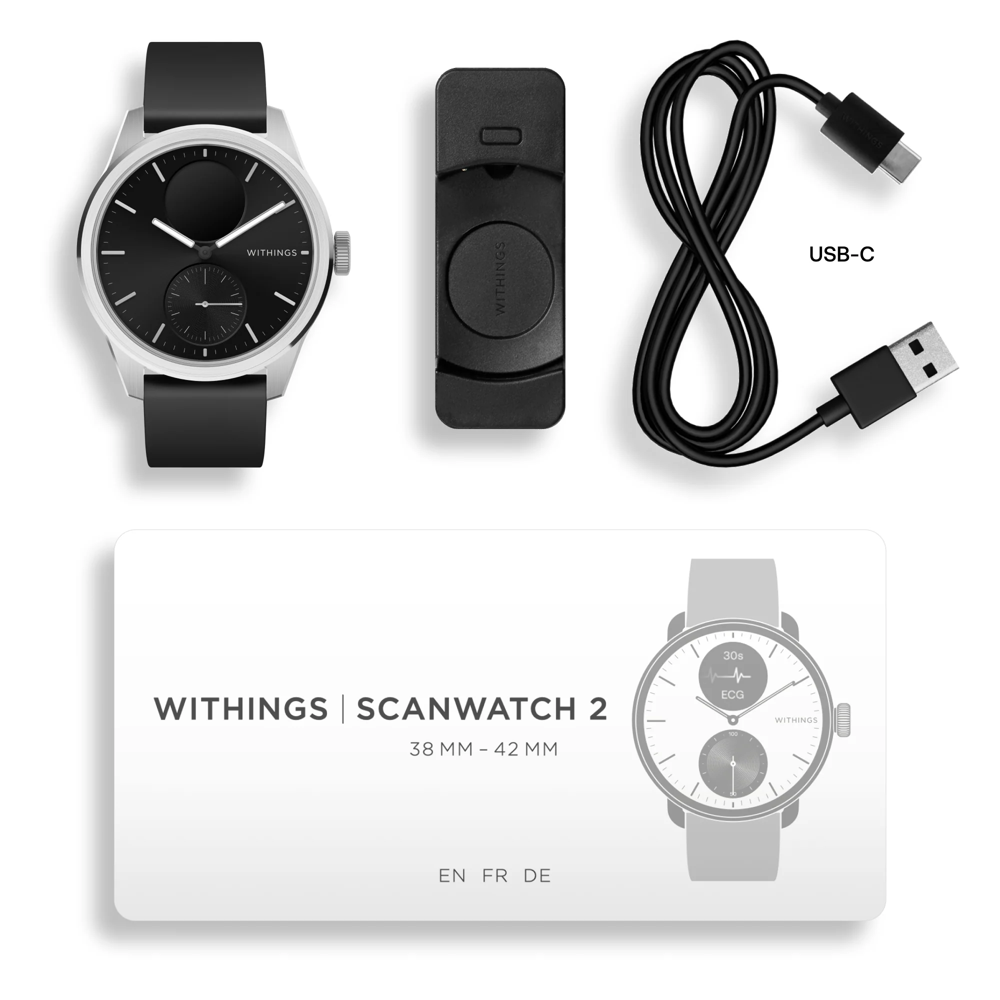 Withings Scanwatch 2 42Mm Black - Health & Fitness Smartwatch - Image 10