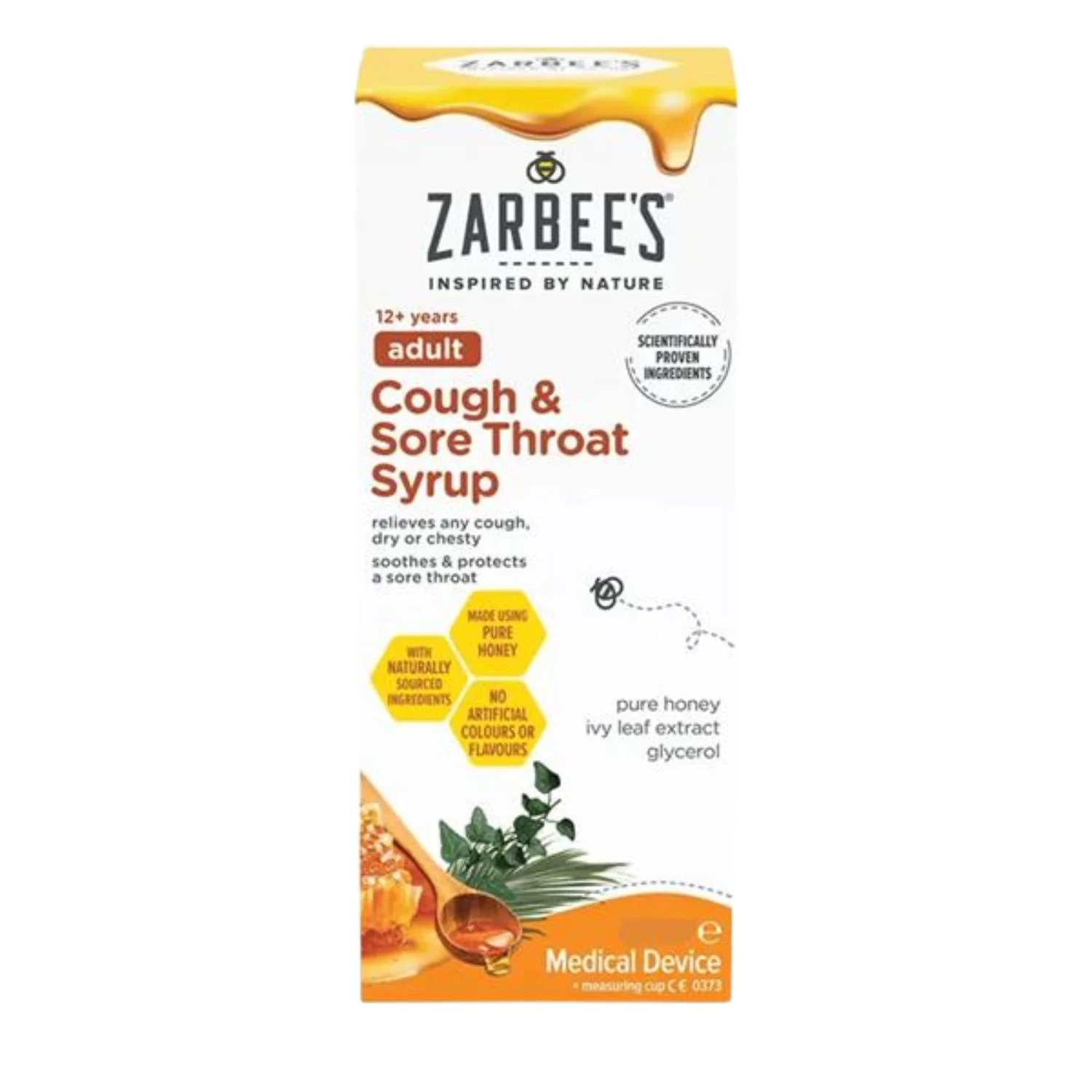 Zarbees Adult Cough & Sore Throat Syrup 250ml